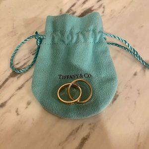 Tiffany & Co. Rubedo Metal Interlocking 1837 Circle Ring size 4.5US